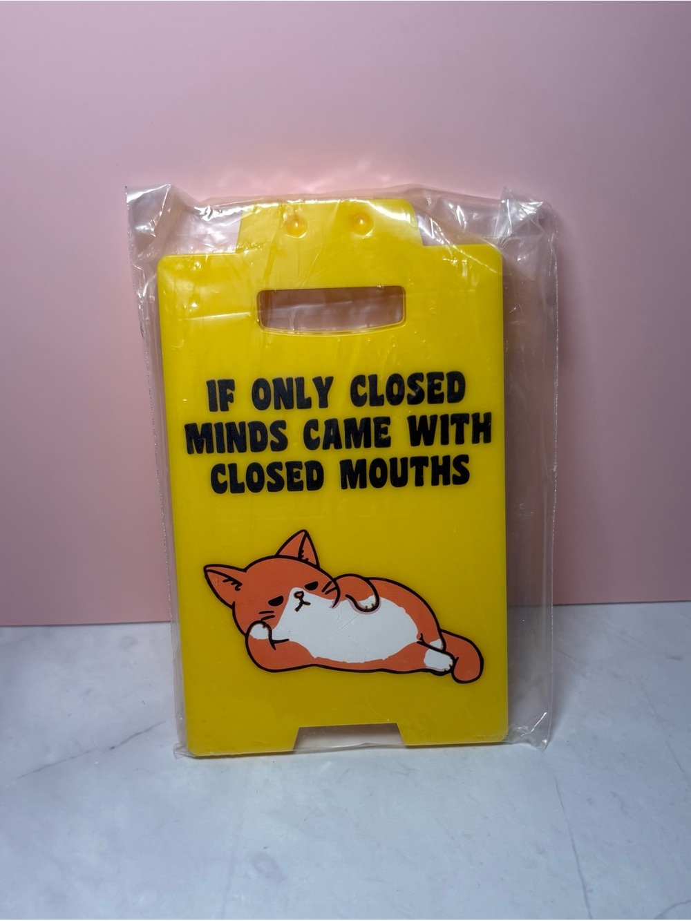 🐈 “If Only Closed Minds Came With Closed Mouths” Sassy Sign